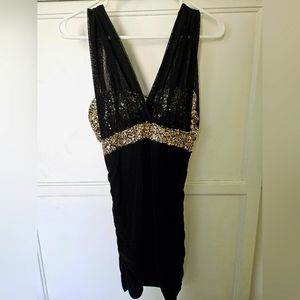 Black and Gold Dress